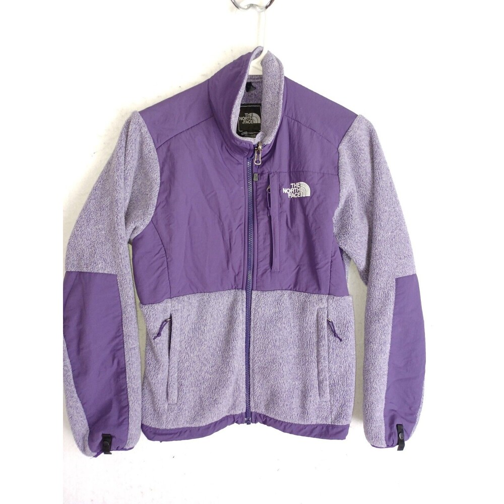 North Face Denali Full Zip Fleece Jacket Sweater Sweatshirt Purple Size XS